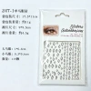 Cross-border colorful face stickers, accessories, facial stickers, diamond stickers, children's performance makeup, makeup stickers, brow pads, face stickers, decorations details Picture
